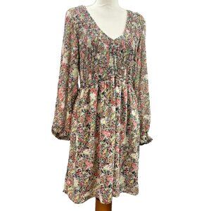 Arula Women's Dress Size Medium Tide Back Long Sleeve's